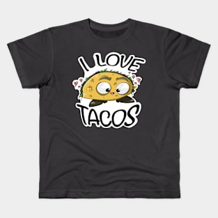 I Love Tacos - Cute Food Kids T-Shirt